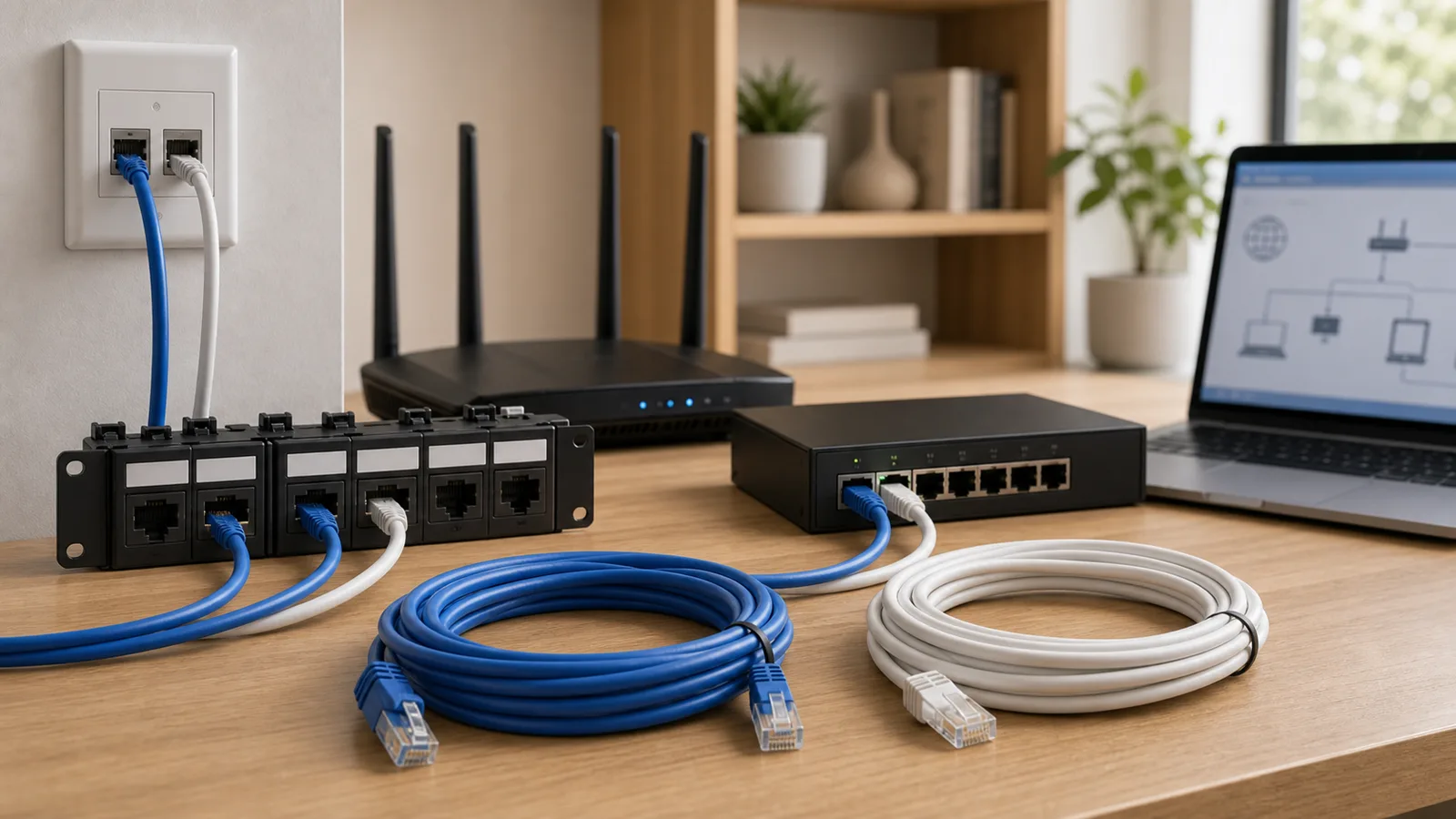 家用網路線Cat6還是Cat6A 2026｜2.5G、10G、弱電箱與Mesh回程