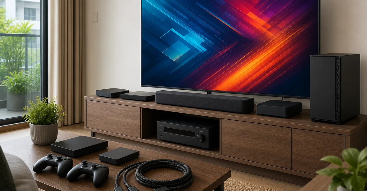 PS5、Xbox、PC 接電視與 Soundbar 怎麼接？2026 HDMI 2.1、4K120、VRR、eARC 設定指南
