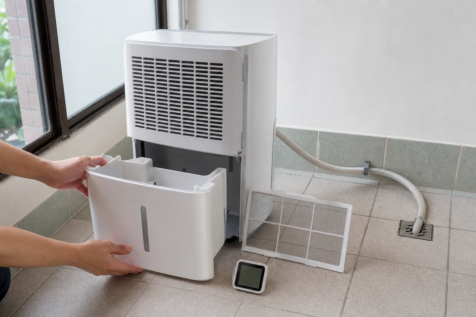 除濕機不集水怎麼辦 2026｜先分水箱空、濕度不降，再查設定與排水