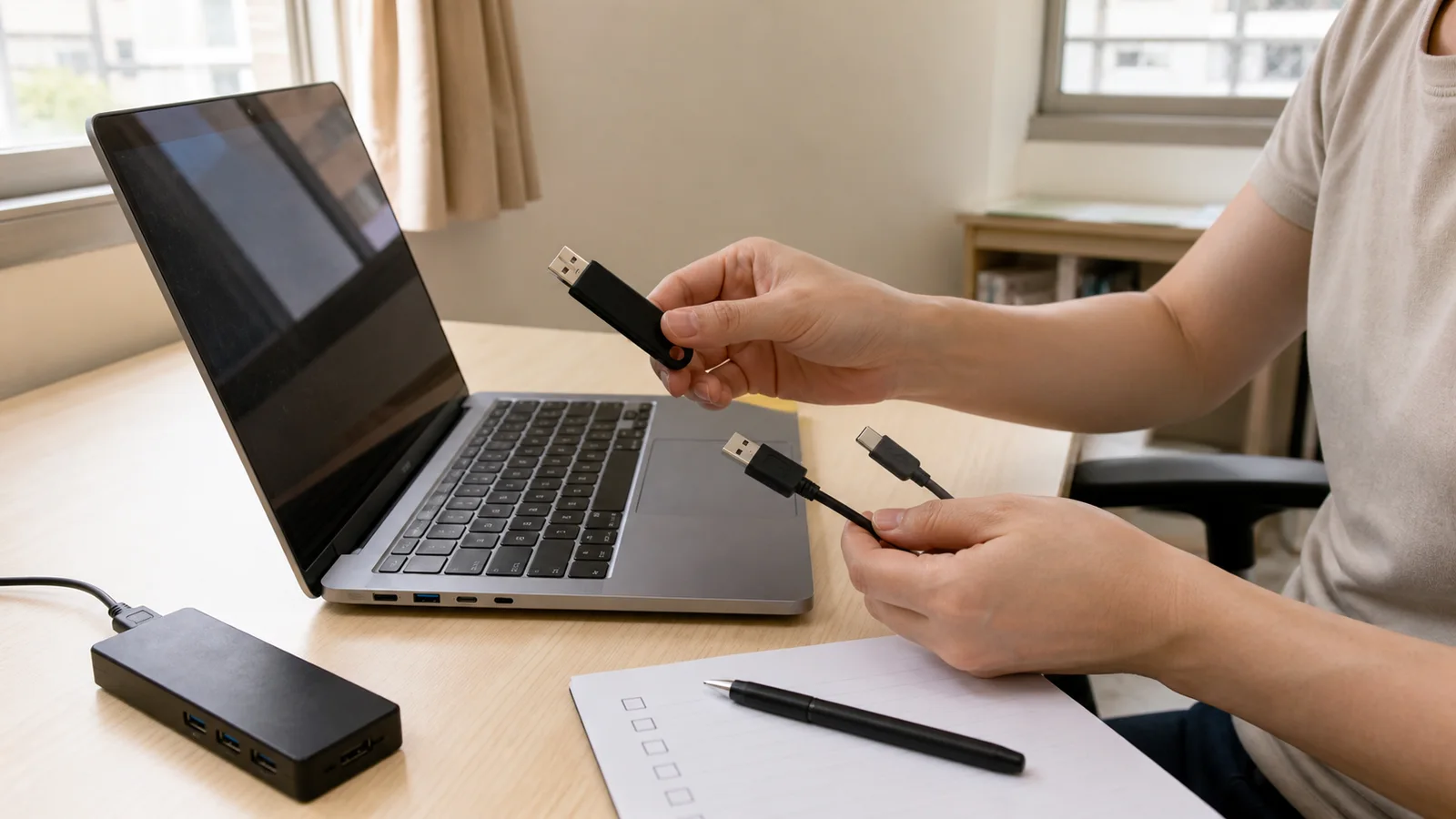 筆電 USB 沒反應怎麼辦？2026｜USB-C、Windows 11 與送修判斷